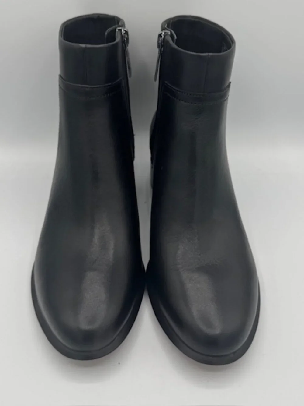 Vionic Kamryn Black Leather Waterproof Ankle Boots Women's 6